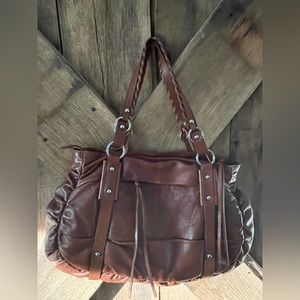 CHOCOLAT BLU OVERSIZED SATCHEL PURSE